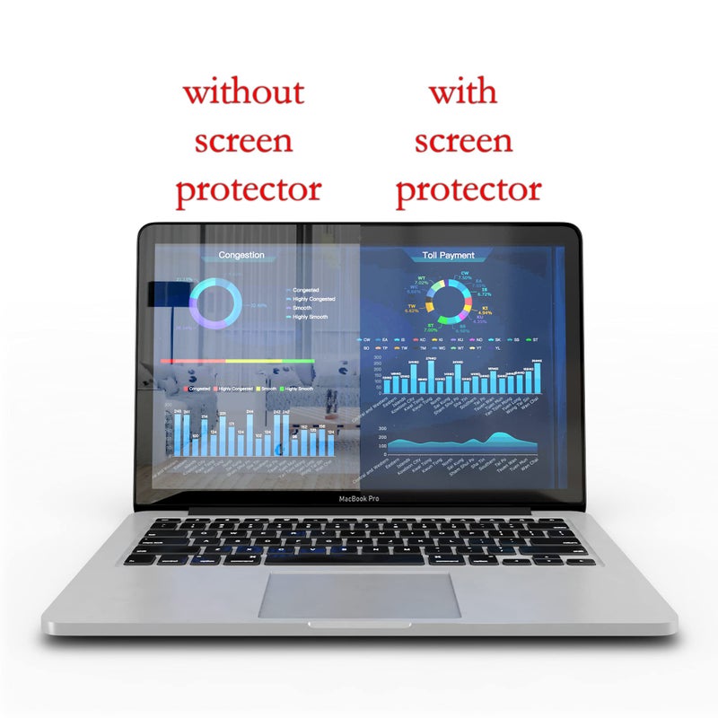 EZ-Pro Screen Protector Anti Blue Light Screen Protector (2 Pack) Compatible with MacBook Pro 13 (Released in 2016-2021). Filter Out Blue Light and Relieve Computer Eye Strain to Help You Sleep Better - Image 2